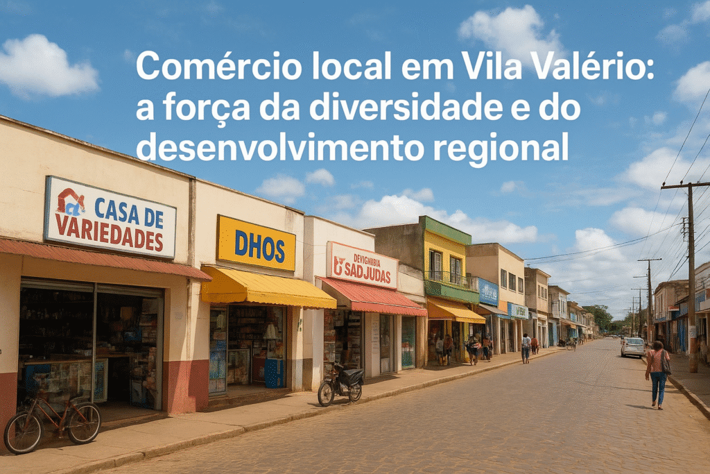 Comércio local em Vila Valério: a força da diversidade e do desenvolvimento regional